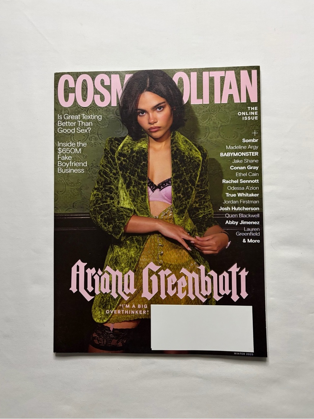 Cosmopolitan Ariana Greenblatt ”I’m a Big Overthinker” Issue Winter 2025 Magazin
